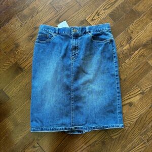 Vintage Jones New York Blue Classic Jean Skirt